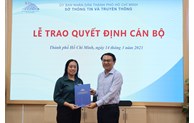 Sở Thông tin và Truyền thông TP Hồ Chí Minh trao quyết định cán bộ 