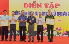 Tiên Du hoàn thành tốt nhiệm vụ diễn tập phòng chống thiên tai và tìm kiếm cứu nạn năm 2019