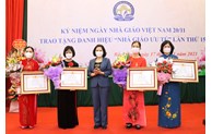 Chủ tịch UBND tỉnh Nguyễn Hương Giang  dự lễ kỷ niệm Ngày Nhà giáo Việt Nam 20/11