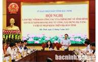 Đoàn công tác của Chính phủ làm việc tại Bắc Ninh