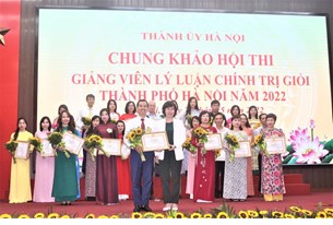 Hà Nội: Chung khảo Hội thi giảng viên lý luận chính trị giỏi năm 2022