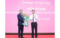 Đồng chí Trần Sỹ Thanh giữ chức Phó Bí thư Thành ủy Hà Nội