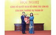 Điều động đồng chí Trần Đình Cảnh để bổ nhiệm Giám đốc Sở Nội vụ Hà Nội