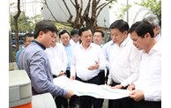 Bí thư Thành uỷ Hà Nội kiểm tra thực địa dự án đường Vành đai 1