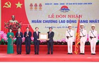 Quận Long Biên đón nhận Huân chương Lao động hạng Nhất lần thứ ba